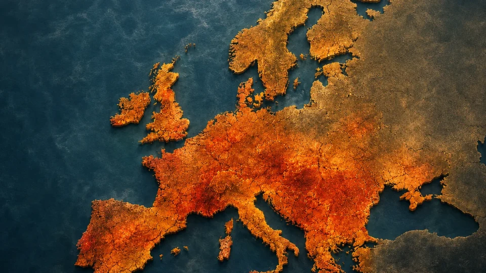 Calor derrete PIB da Europa