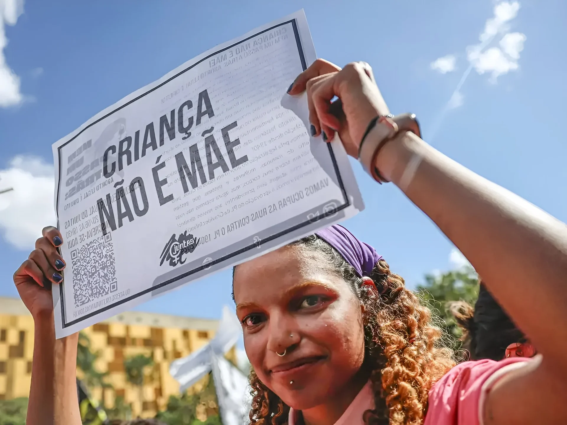 Manifestação contra o PL 1904/2024, conhecido como PL do Estupro, em 2024.